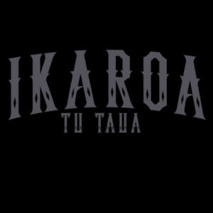 IKAROA TŪ TAUA HOOD - BLACK Design